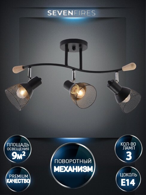 Спот Wedo Light Dena WD3614/3C-BK-CR