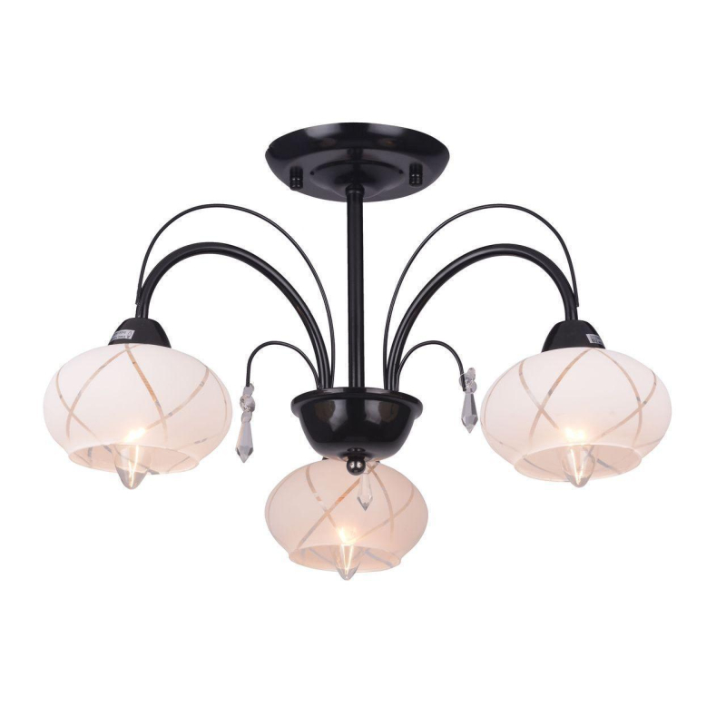 Потолочная люстра черная Toplight Roberta TL3700X-03BC