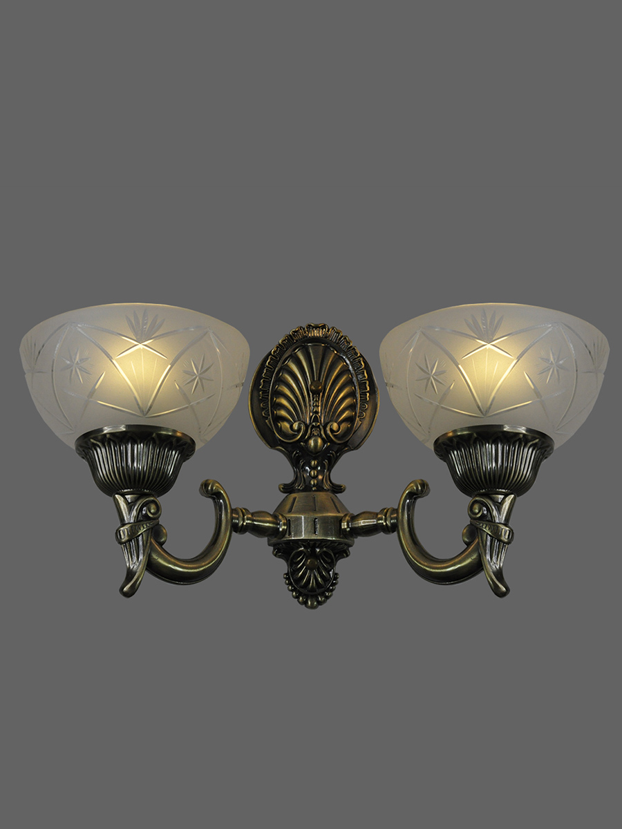 Бра Elvan BR-161/2-2xE27-Br