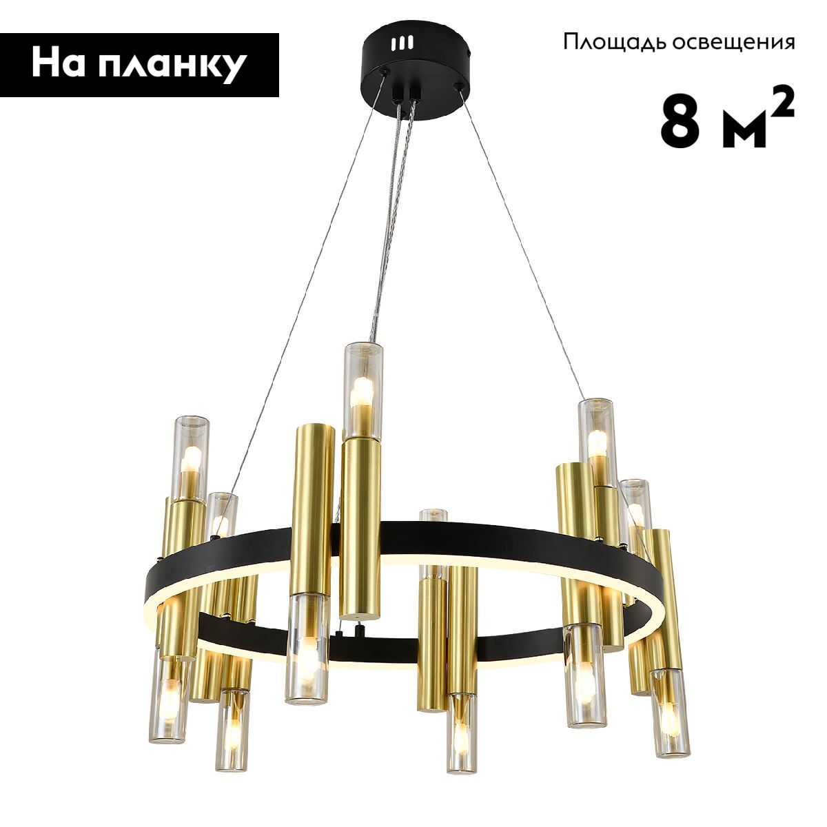 Подвесная люстра Indigo Fiamma 13027/12P Black V000107L