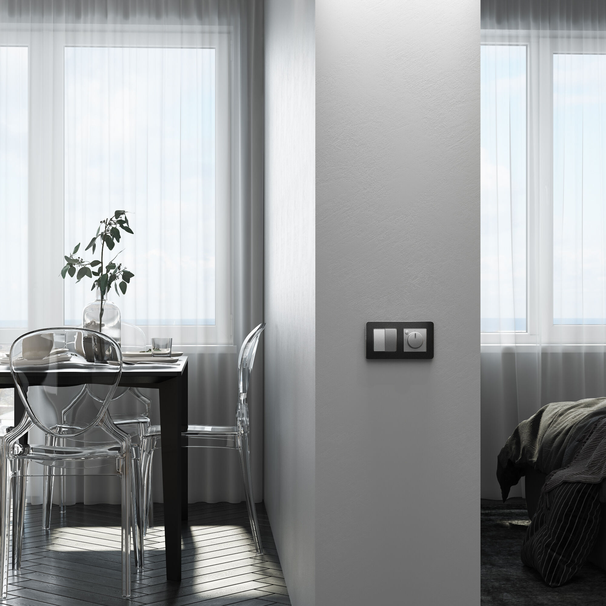 Перекрестный переключатель двухклавишный Werkel 4690389182181 W1123008 a058435