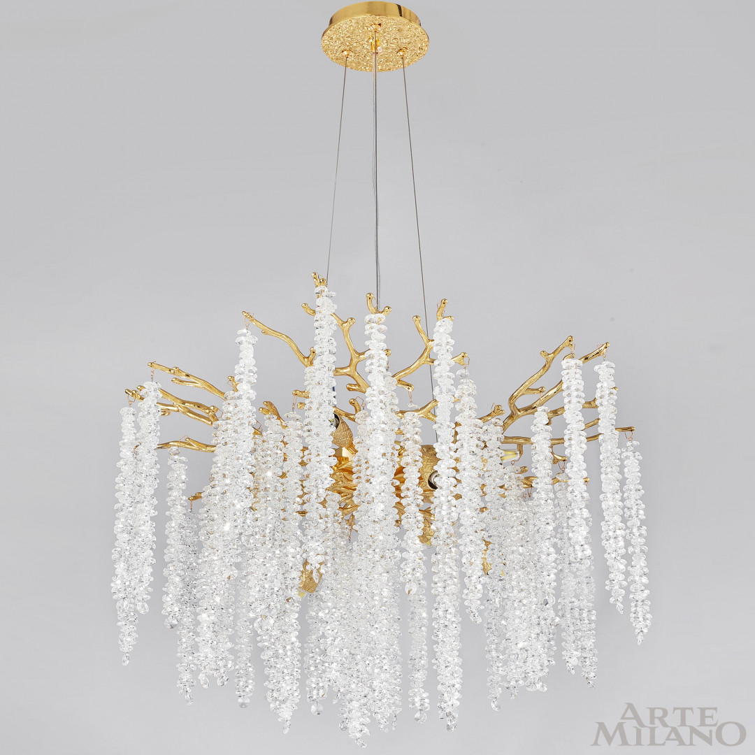 Подвесная люстра Arte Milano Milan 239801/D600/8/A Gd
