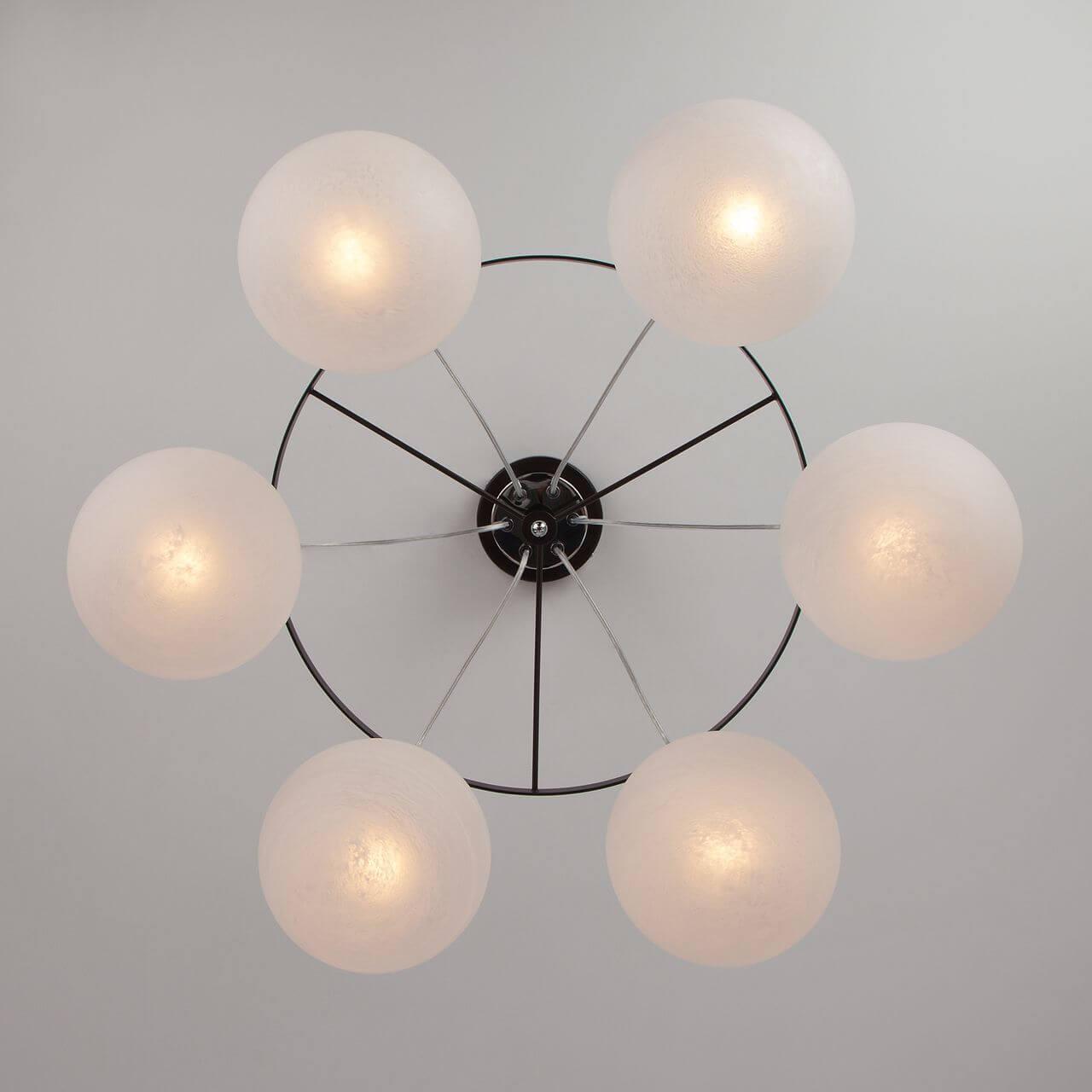 Подвесная люстра Eurosvet Globe 70069/6 хром/черный