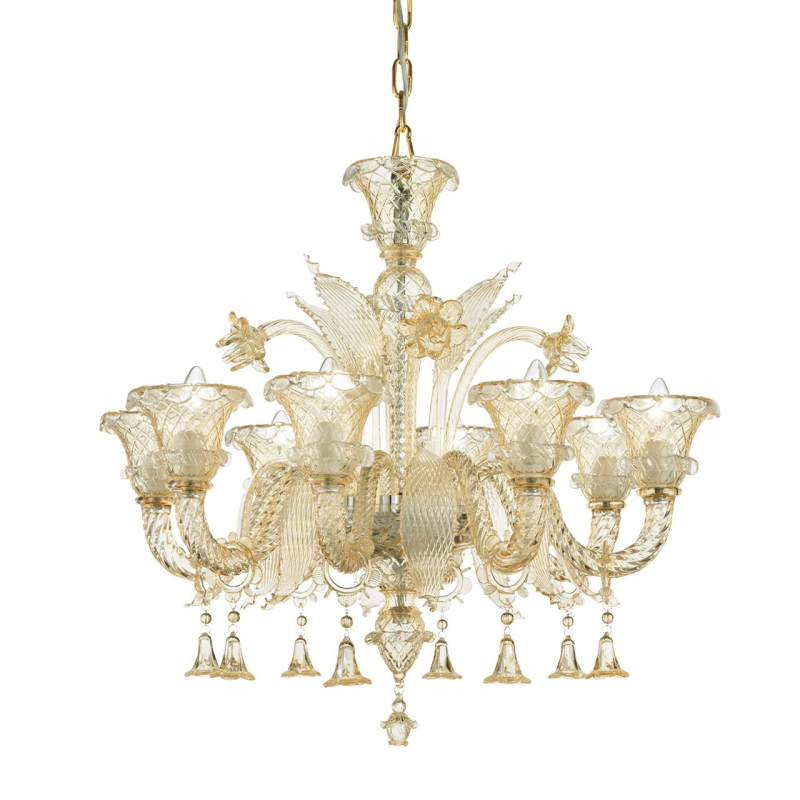 Подвесная люстра Ideal Lux Antonietta SP8 Ambra 137384