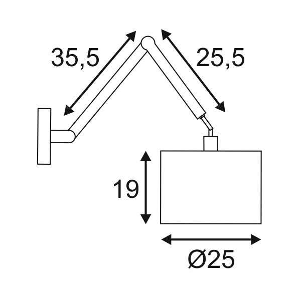Спот SLV Tenora WL-2 156011