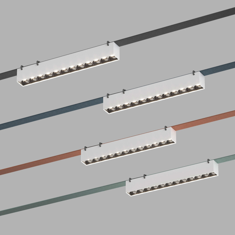 Трековый однофазный светильник Denkirs Belty grill DK5570-WB