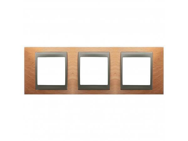 Рамка 3-постовая Schneider Electric Unica Top MGU66.006.2M2