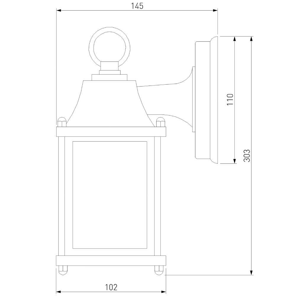 Уличный настенный cветильник Elektrostandard 1008D Brick черный 4690389106743