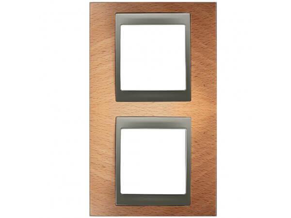 Рамка 2-постовая вертикальная Schneider Electric Unica Top MGU66.004V.298