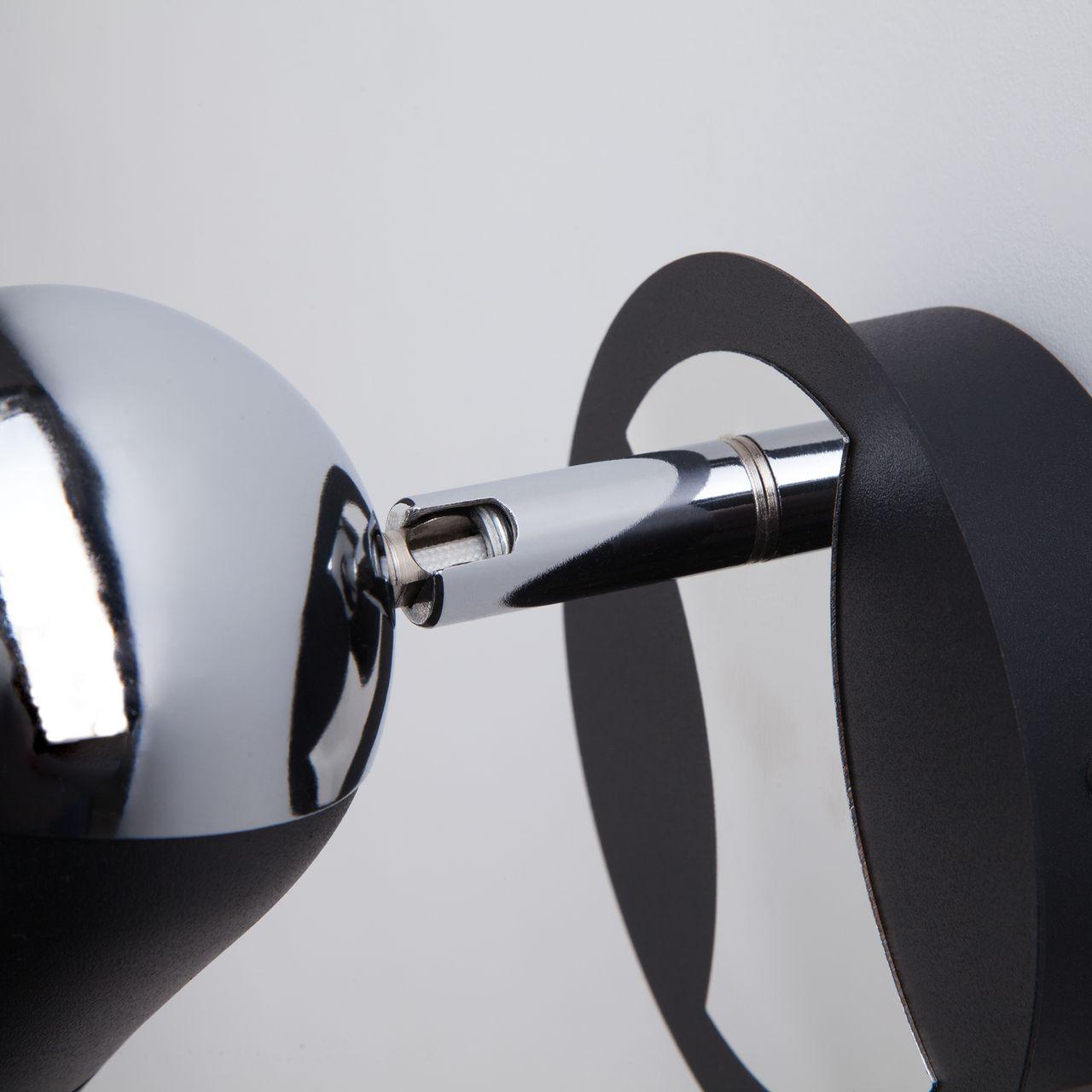 Спот Eurosvet Middle 20057/1 хром/черный