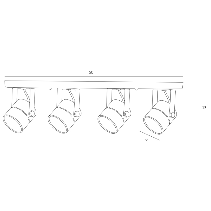 Спот Arte Lamp Mizar A1311PL-4BK