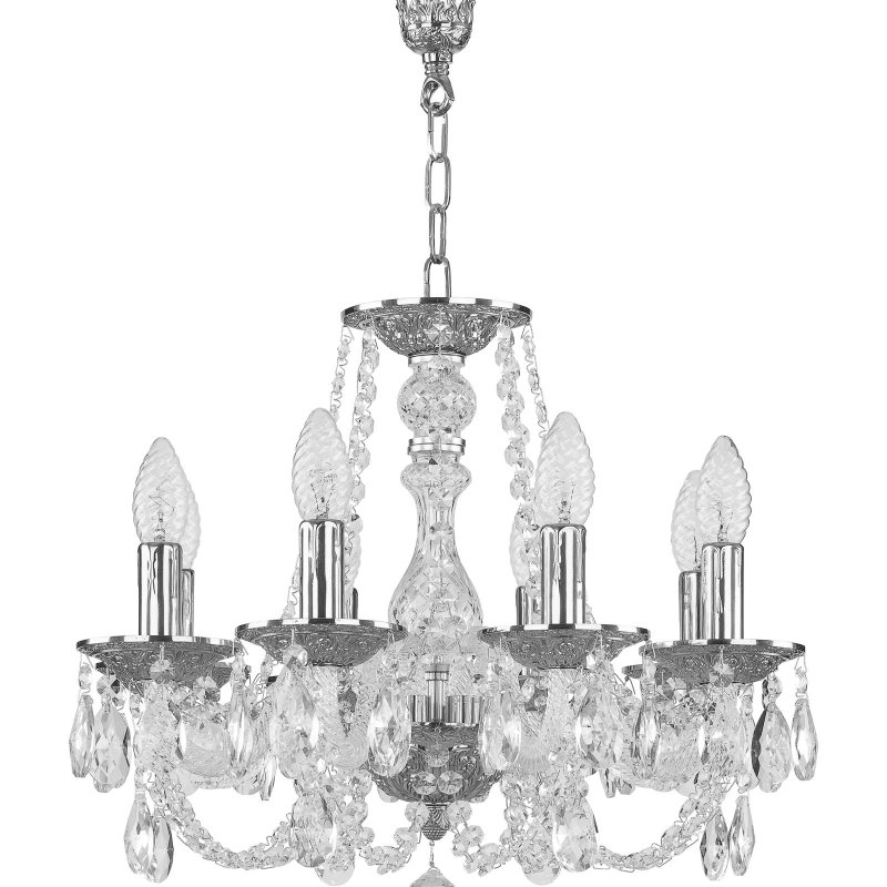 Подвесная люстра Bohemia Ivele Crystal 1601/8/141 Ni