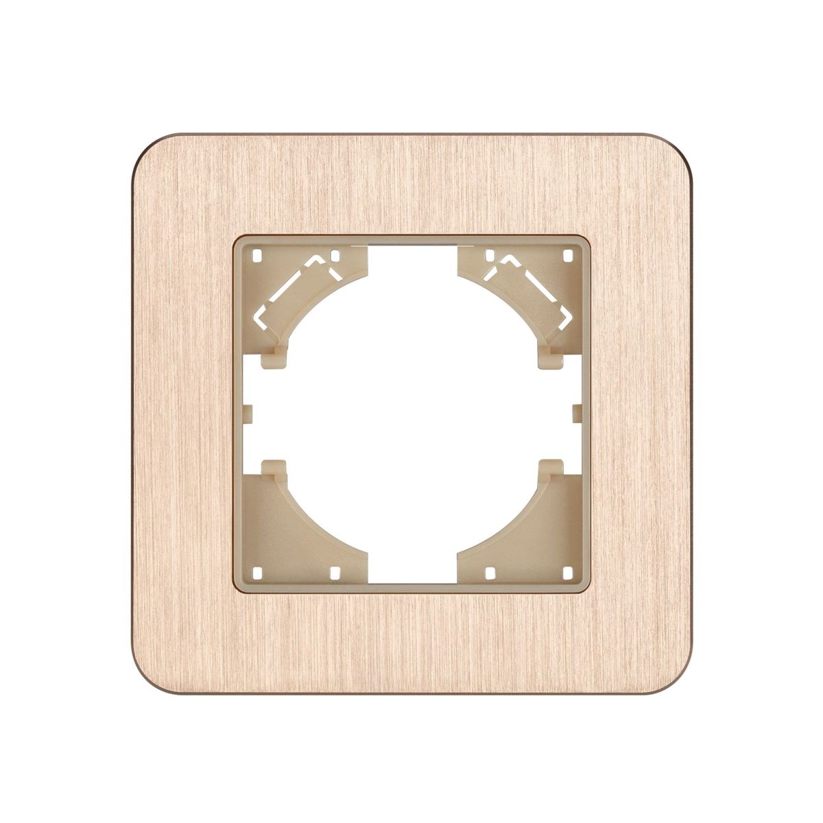 Рамка алюминиевая на 1 пост Arlight FRM-AKIRY-AL-1-GD 049683