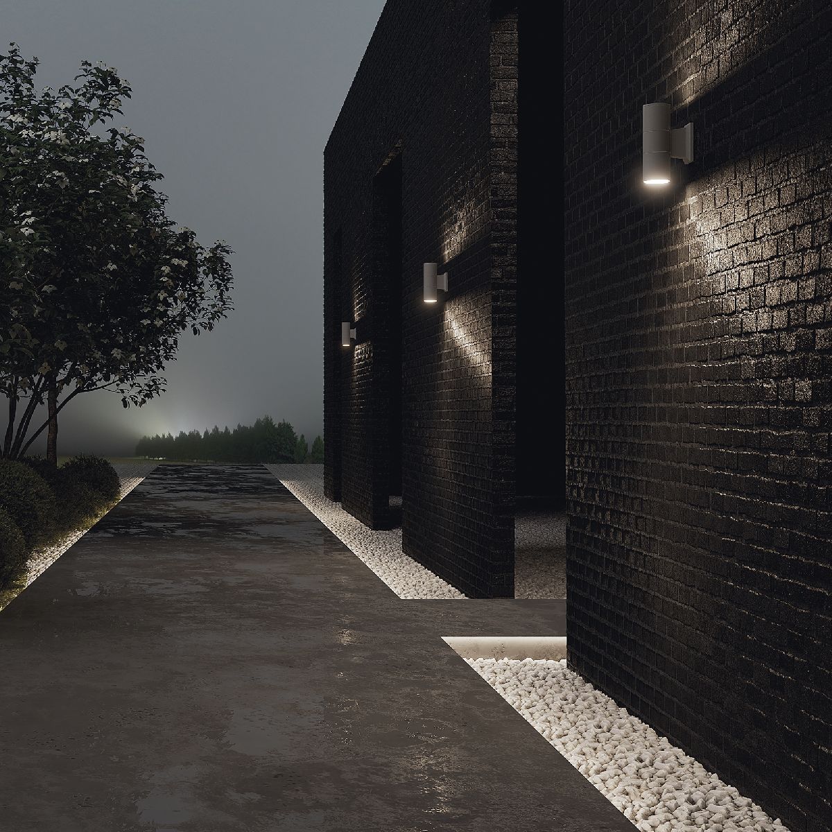 Уличный настенный светильник Maytoni Bowery O574WL-02GR