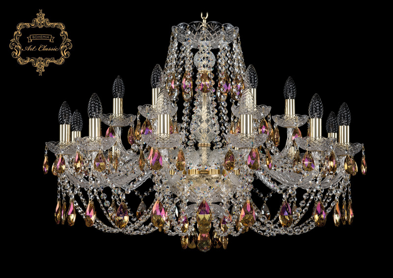 Подвесная люстра Art Classic 11.21.12+6.300.Gd.Sp.K777