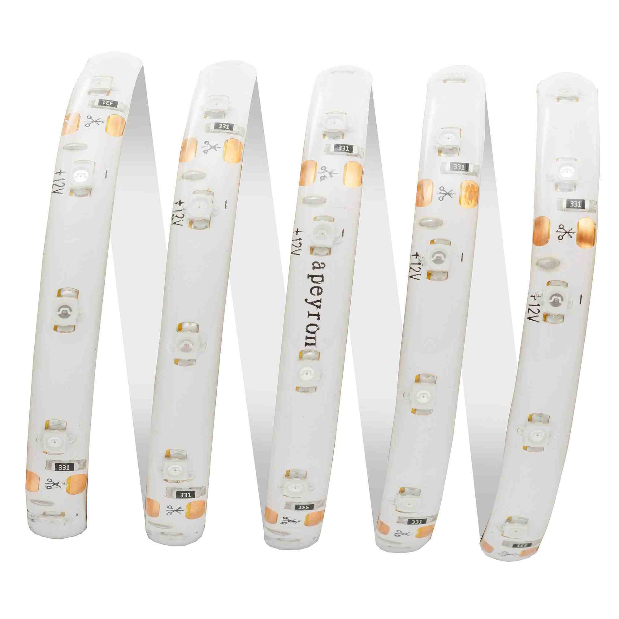 Светодиодная лента Apeyron 12В СТ 4,8Вт/м smd3528, 60д/м IP65 5м желтая 00-05