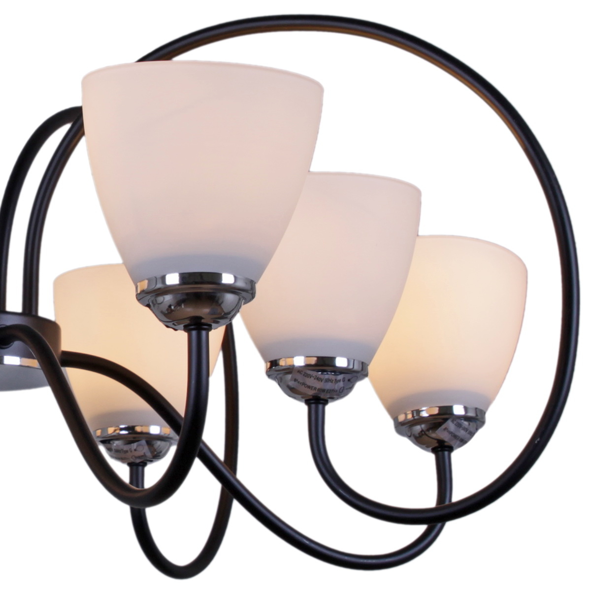 Люстра на штанге Reluce 01269-0.3-08 BK+CR