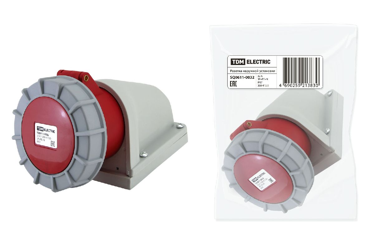 Розетка наружной установки TDM Electric SQ0611-0032