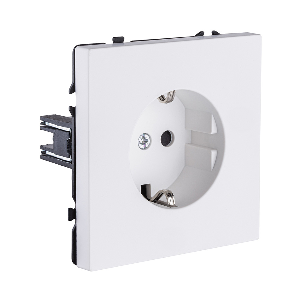 Розетка штепсельная SCHUKO 16A/250 В, белый матовый Kollinger Eclipse EC-014WH