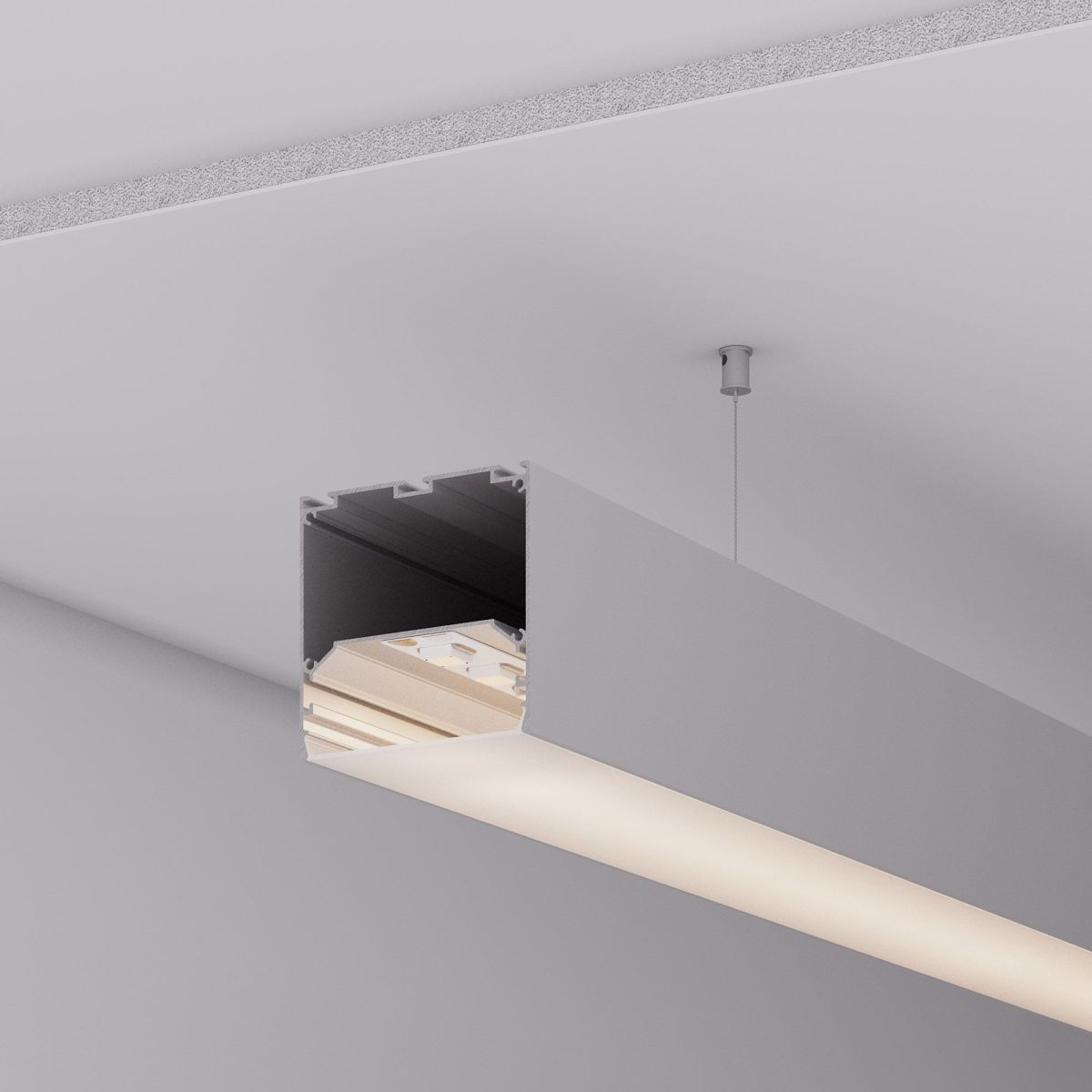 Профиль Arlight LINE-M-7575-3000 ANOD 056346