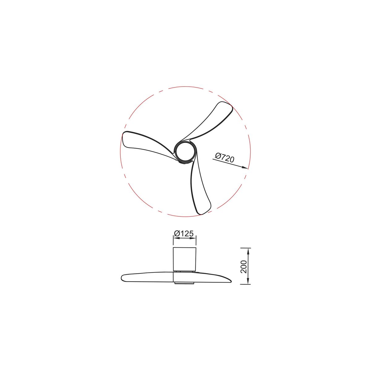 Люстра-вентилятор Mantra Nemo 9054