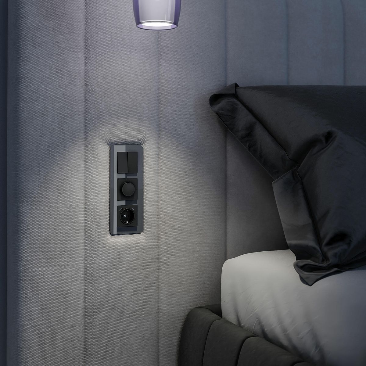 Рамка из стекла на 3 поста Werkel Elite графит 4690389180774 W0032440