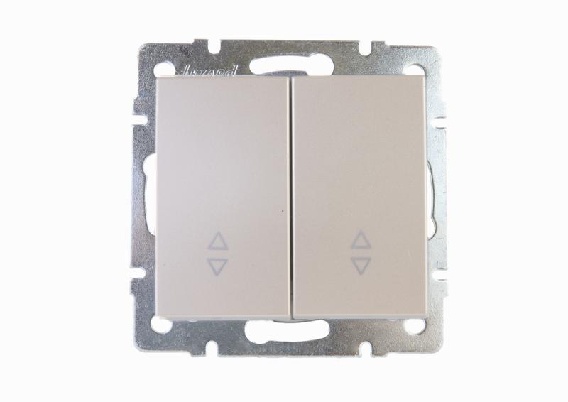 Выключатель проходной двойной Lezard Rain 703-3088-106