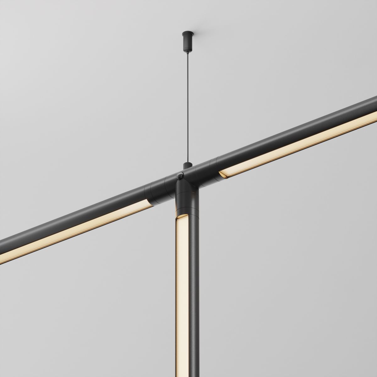 T-образный плоский коннектор без ввода питания Maytoni Shelf CA015TC-B