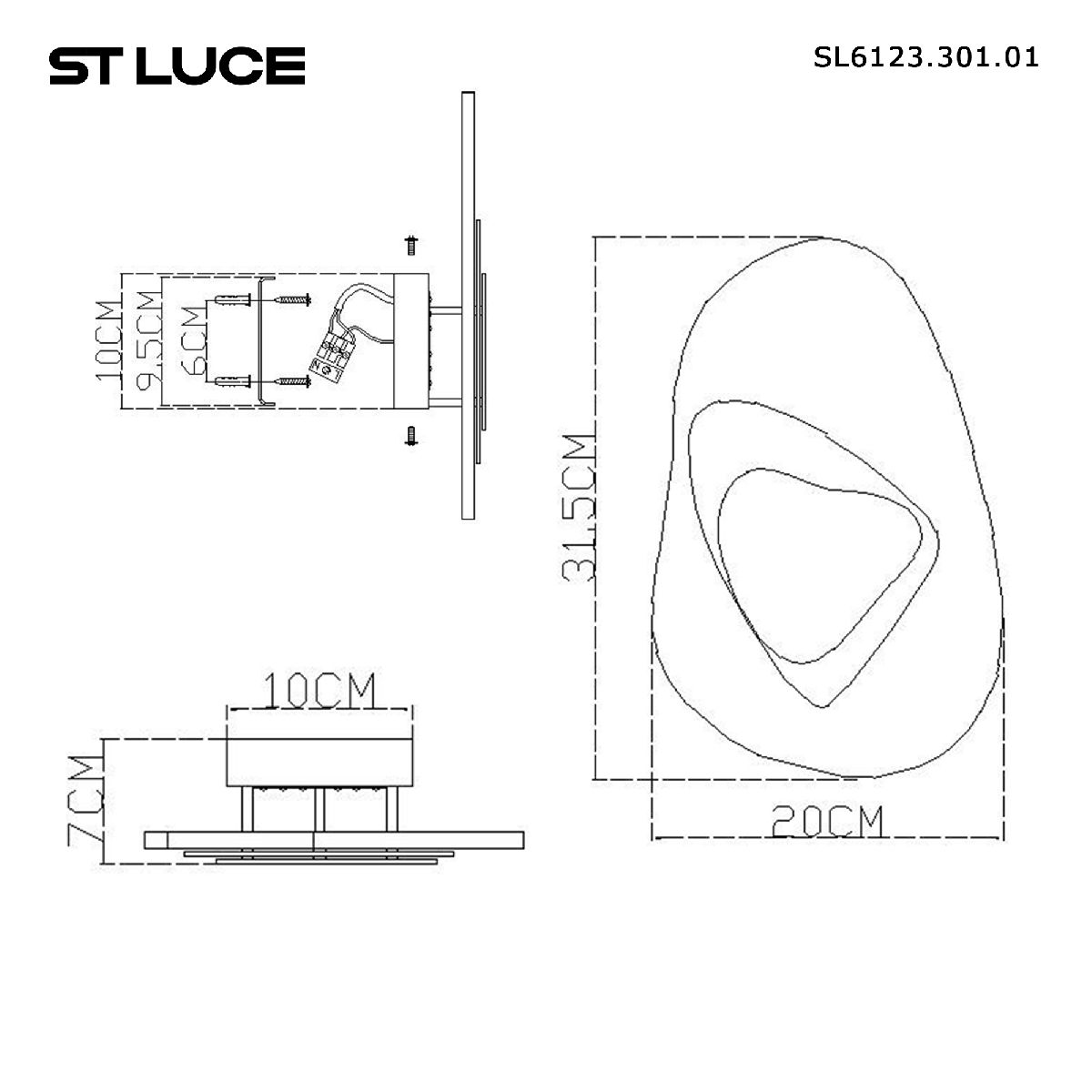 Настенный светильник ST Luce Muse SL6123.301.01