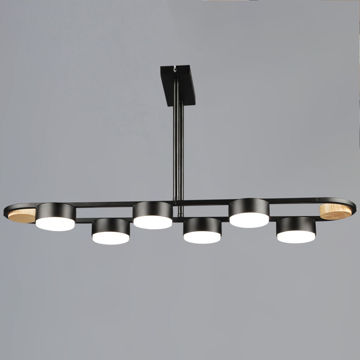 Подвесная люстра Reluce 02760-0.3-06 BK+WOOD GX53