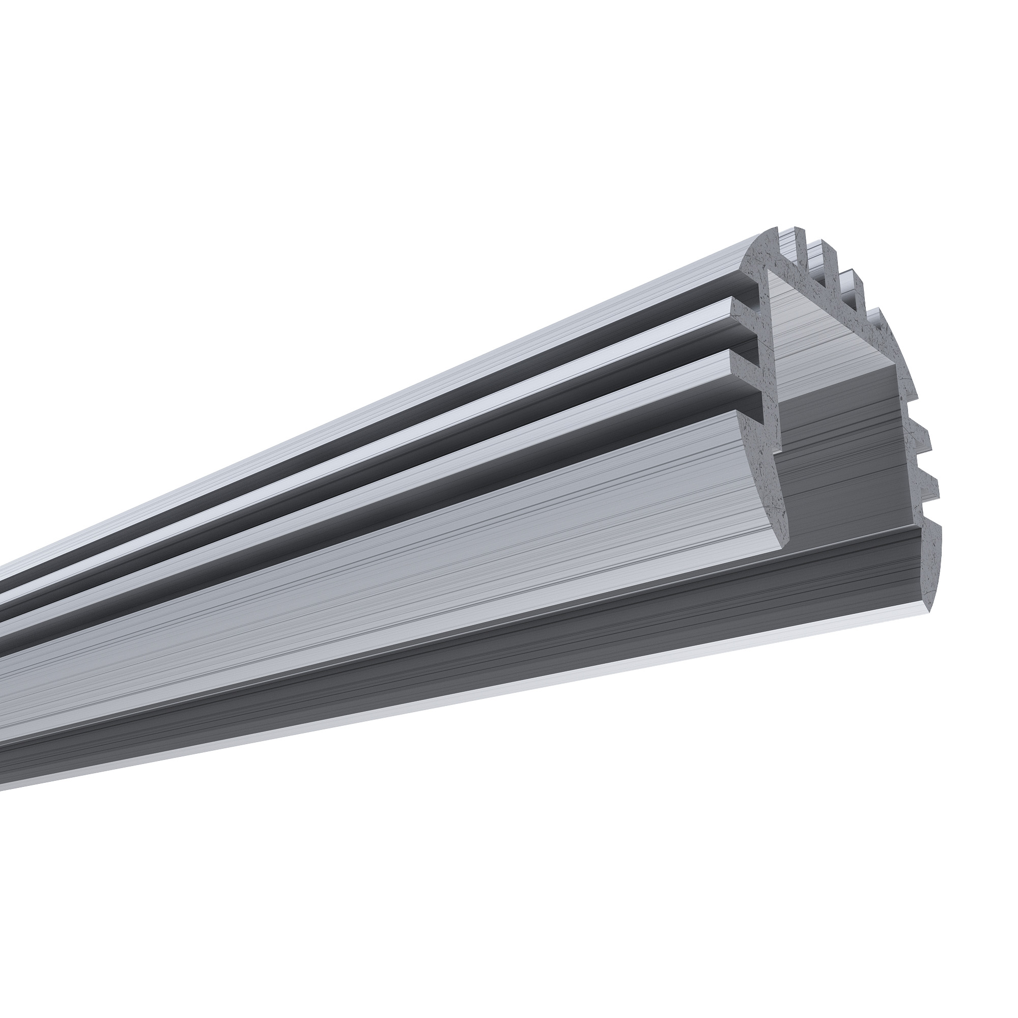 Профиль круглый универсальный Apeyron ширина ленты до 10мм (рассеиватель, заглушки - 2шт) 08-17