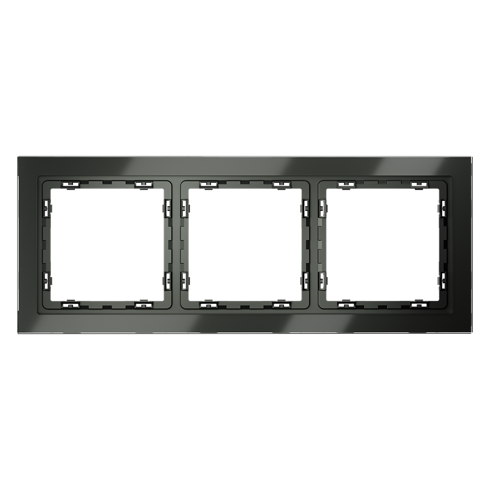 Рамка на 3 поста Voltum S70 VLS110306 (титан, стекло)