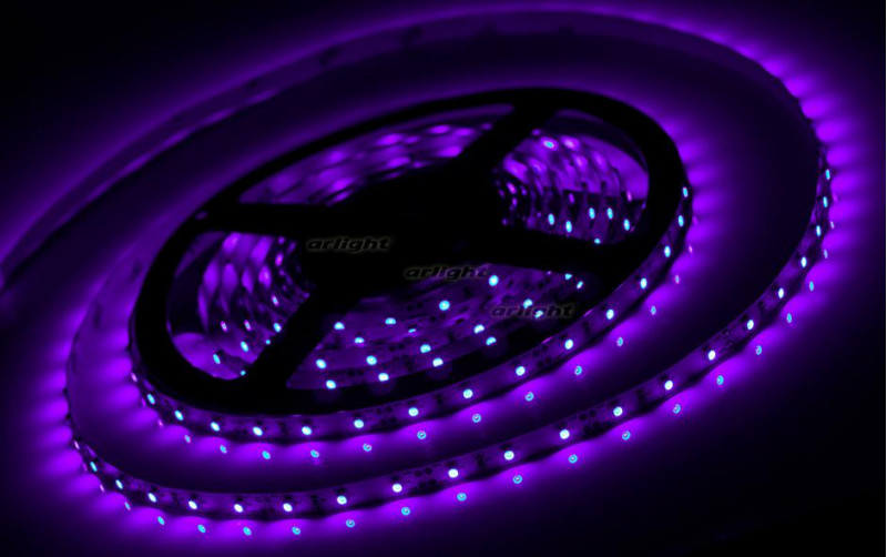 Светодиодная лента Arlight RT 2-5000 12V UV400 (3528, 300 LED, W) 012813