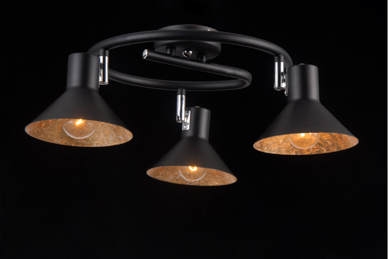 Спот Natali Kovaltseva LOFT LUX 81056-3C MATT BLACK