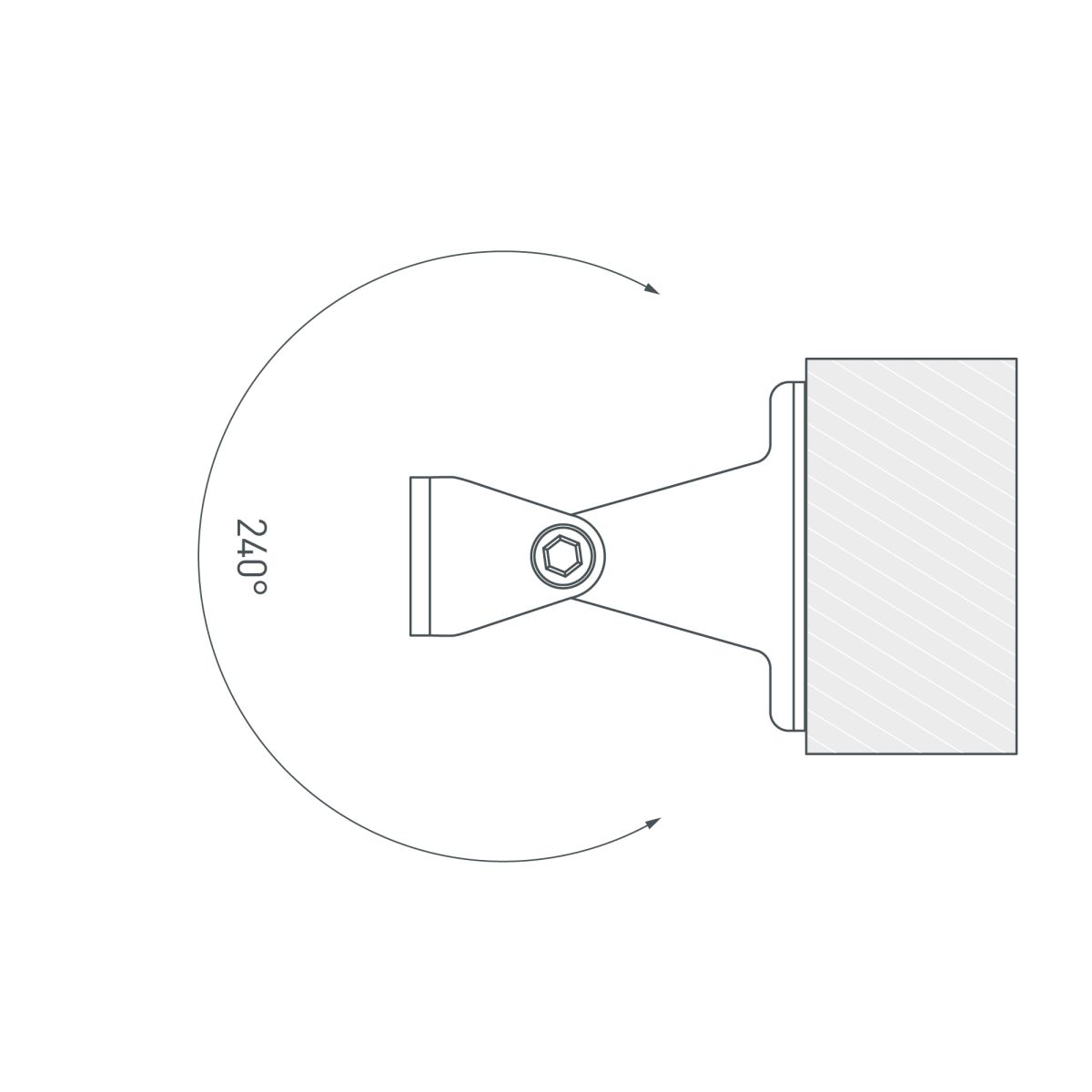Комплект поворотных держателей для профиля Arlight SL-LINE поворотный (Металл) 059045