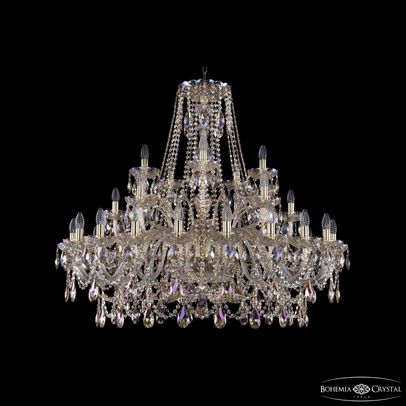 Подвесная люстра Bohemia Ivele Crystal 1411/20+5+5/400 G M801