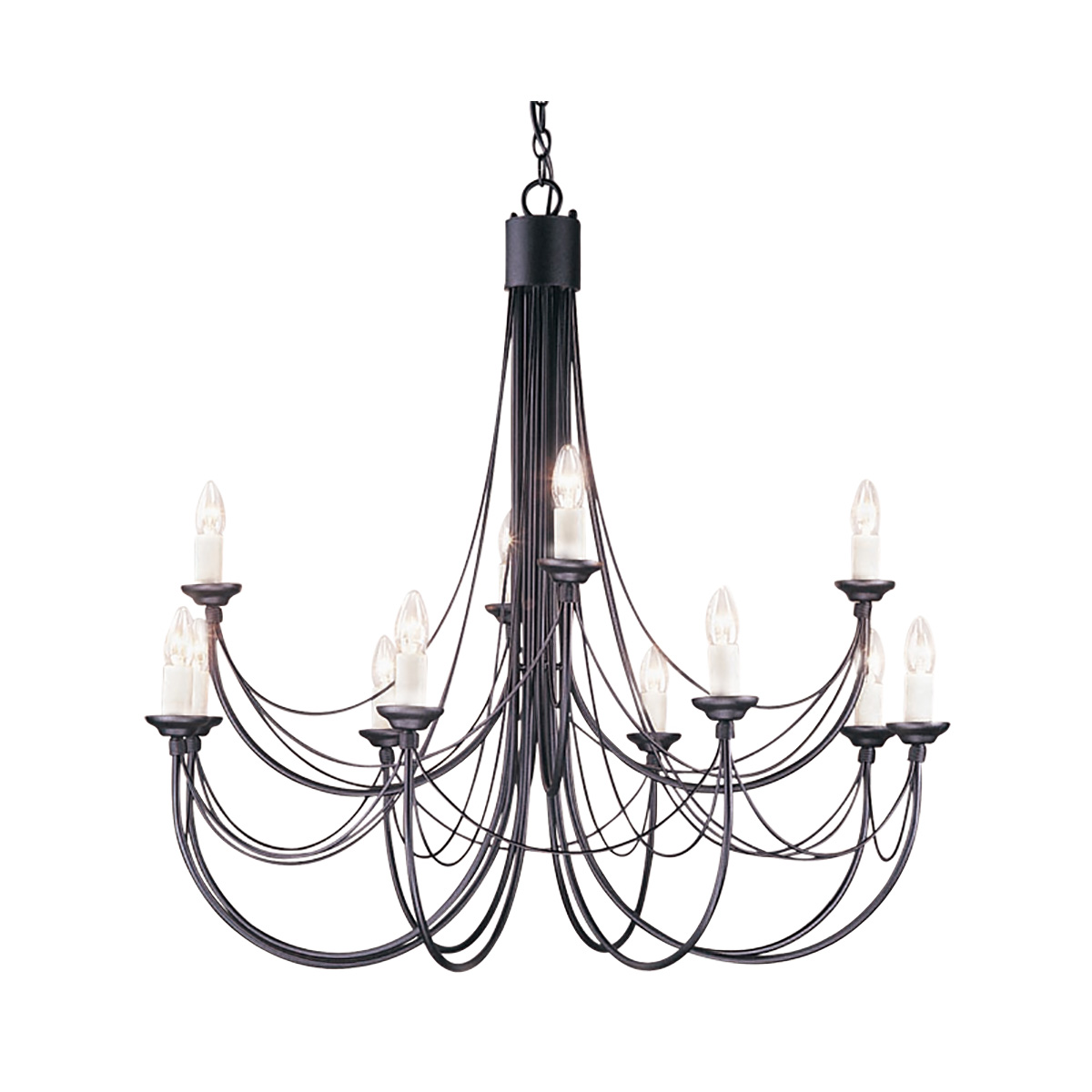 Подвесная люстра Elstead Lighting CB12-BLACK