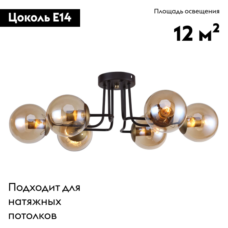 Потолочная люстра F-Promo Modestus 2344-6U