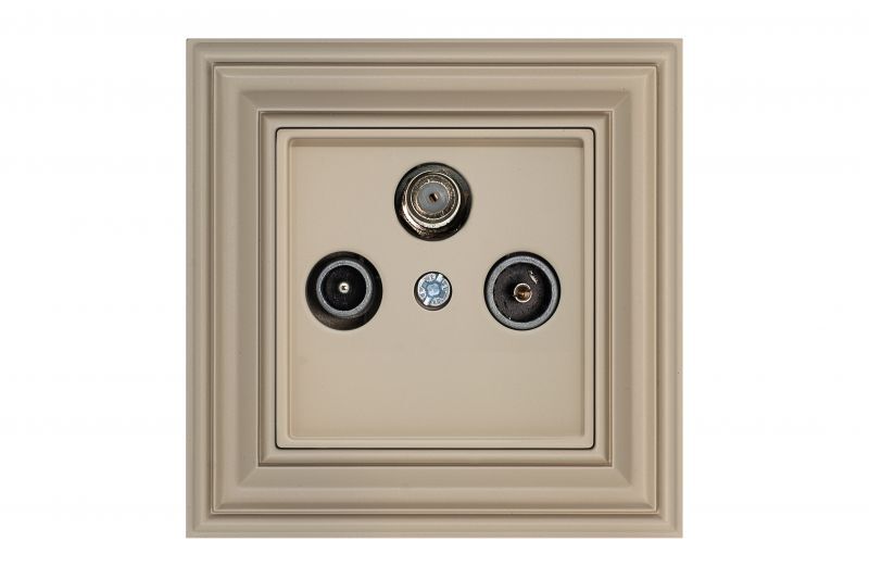 Розетка TV SAT R Liregus Retro 29-131