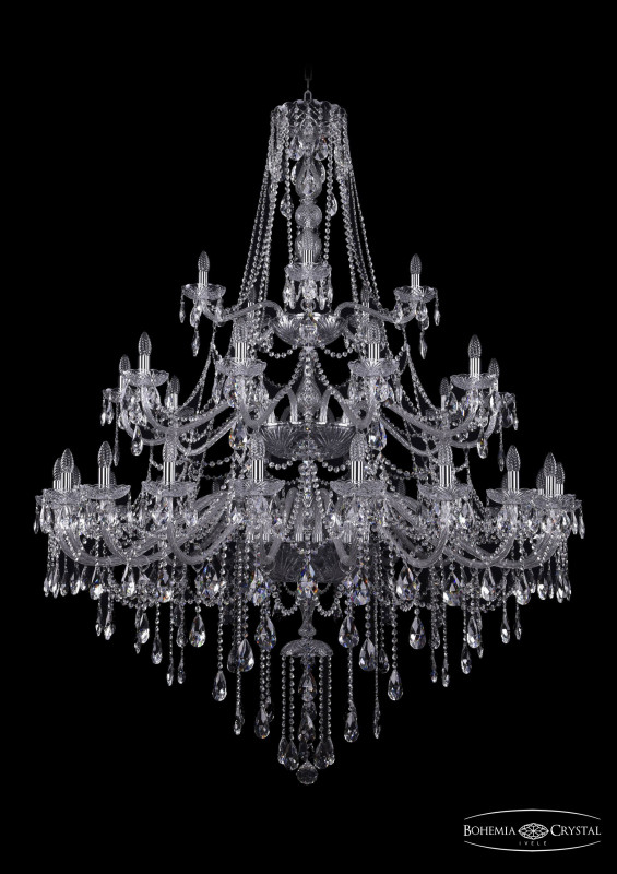 Подвесная люстра Bohemia Ivele Crystal 1415/20+10+5/530/3d/Ni
