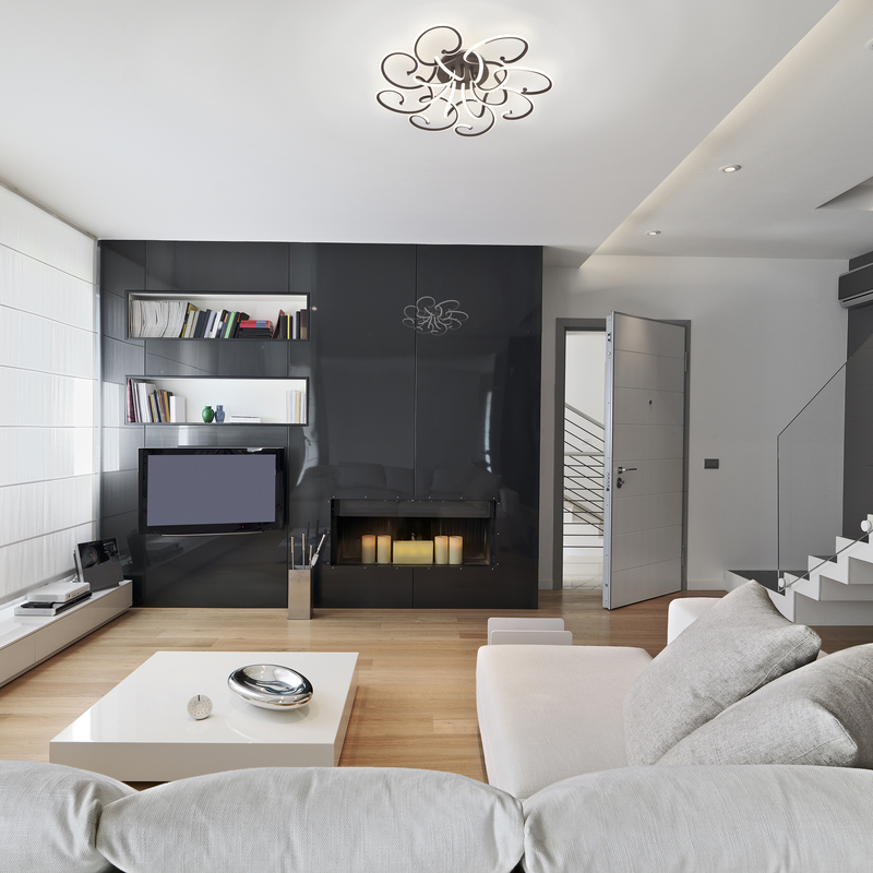 Потолочная люстра Eurosvet Rosca 90236/8 чёрный кофе Smart