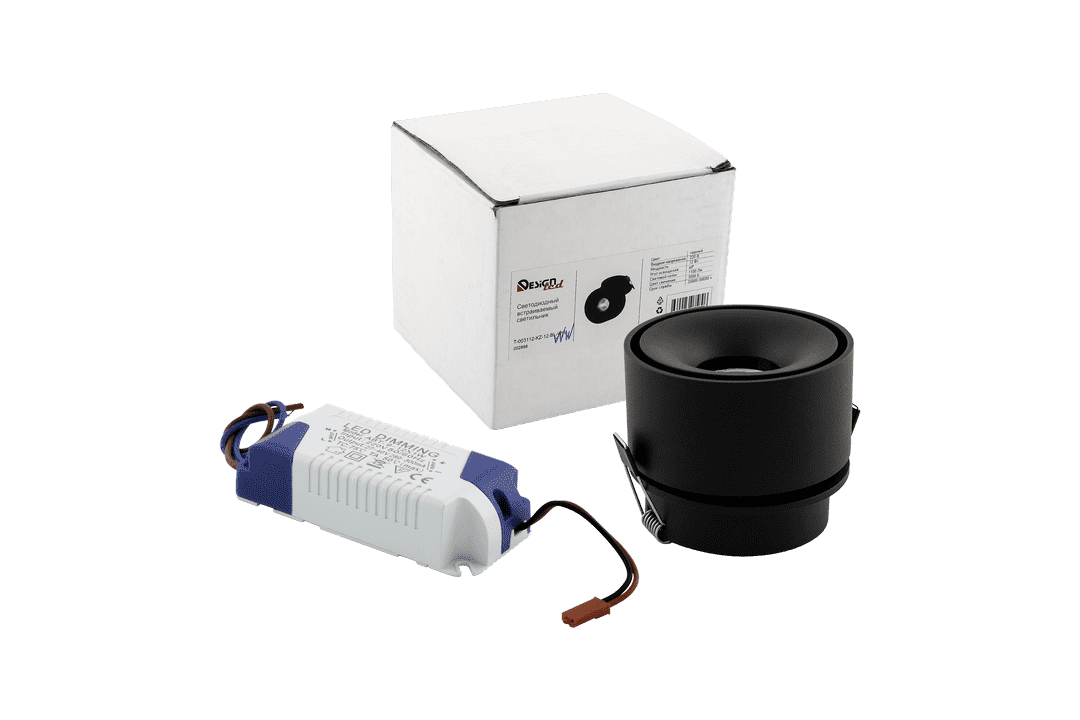 Встраиваемый светильник DesignLed T003112-KZ-12-BL-WW 002888