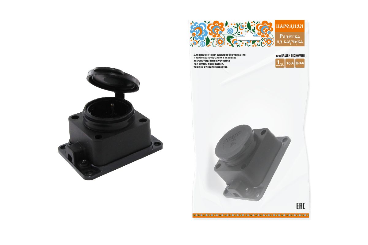 Розетка настенная с заглушкой TDM Electric SQ0612-0033