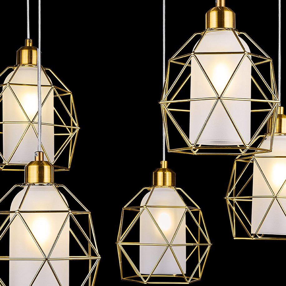 Подвесная люстра 33 Идеи PND16M.05.01.001.WH.PA-M35PA