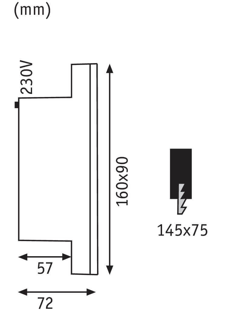 Встраиваемый уличный светильник Paulmann Slot Led 93826
