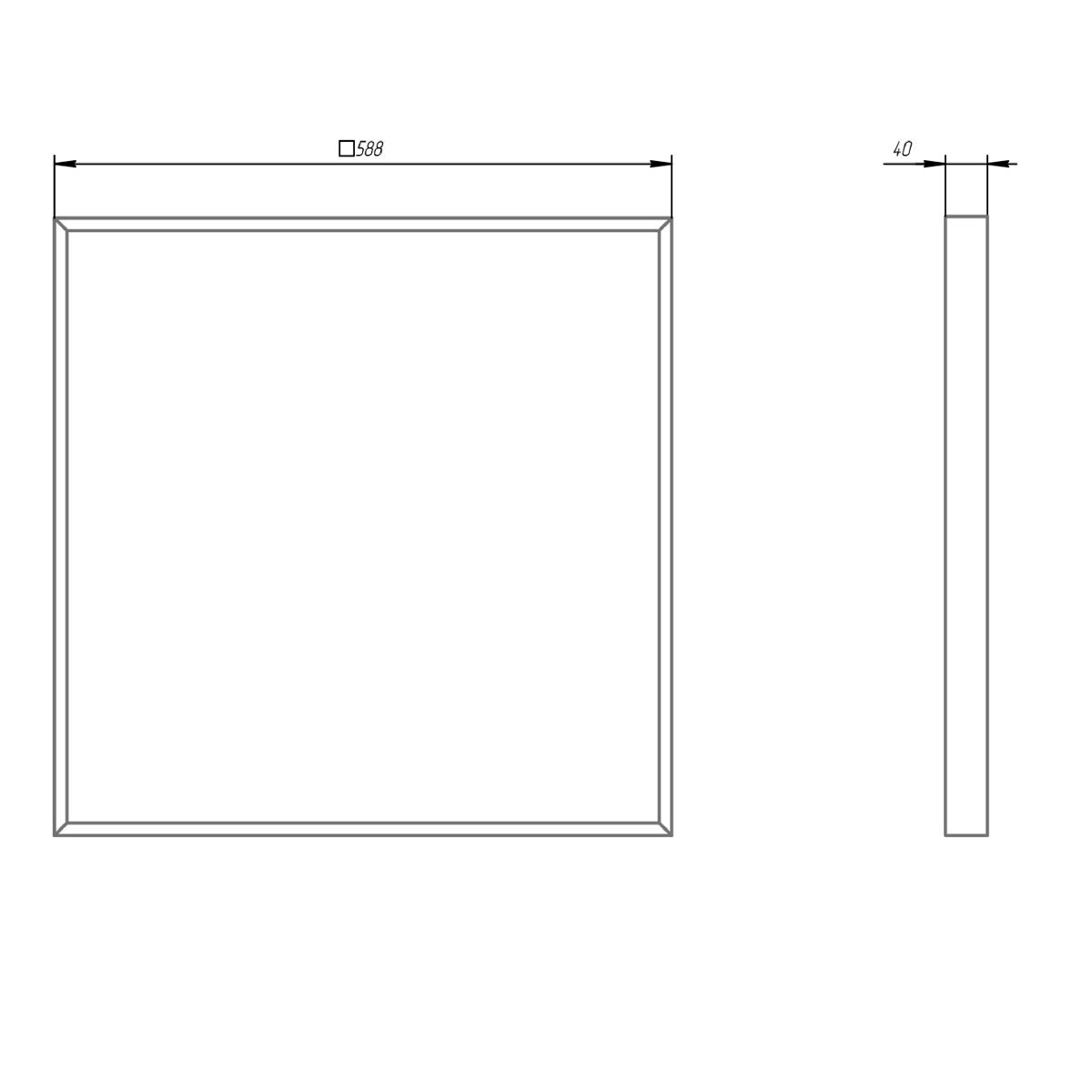 Светодиодная панель Эра SPO-940-3-40K-032 Б0051602
