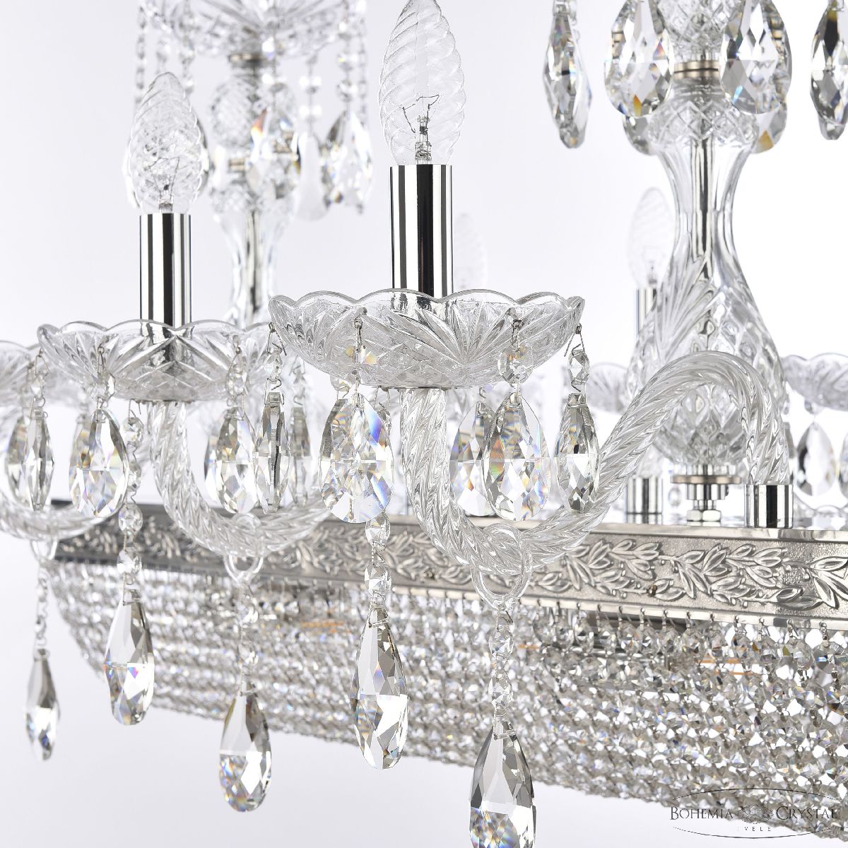 Подвесная люстра Bohemia Ivele Crystal 1452/8/195/800 Ni