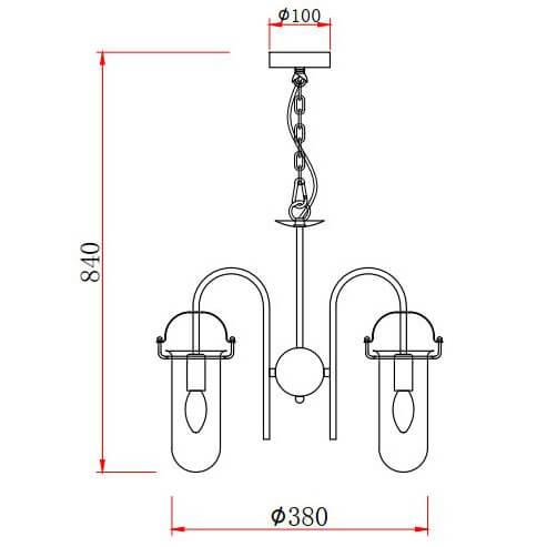 Подвесная люстра Rivoli Aleksa 4059-203 Б0047320