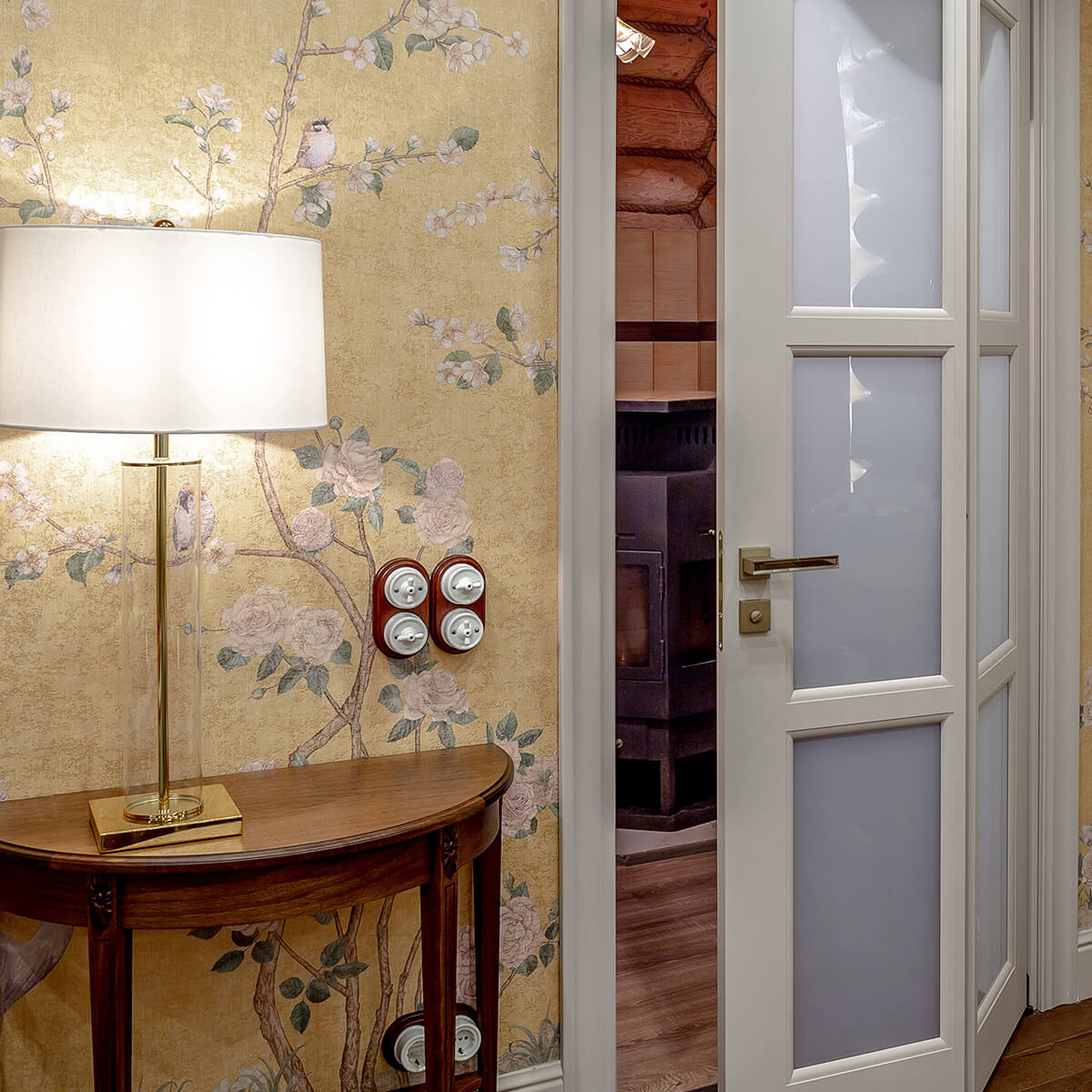 Выключатель Werkel на 4 положения двухклавишный Retro белый WL18-01-05 4690389100581