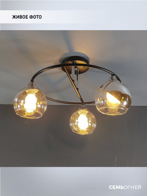 Потолочная люстра Wedo Light Rumo WD3527/3C-BK-CR-CL